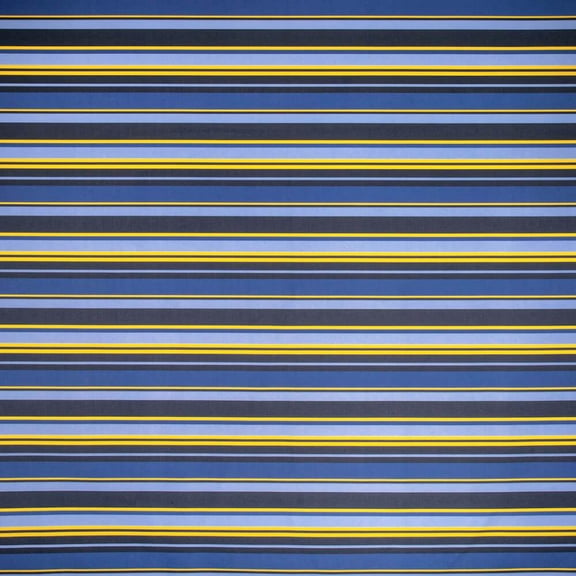 Ottertex Multi Stripe Printed Canvas Fabric Waterproof Outdoor 60" Wide 600 Denier Sold by The Yard (Blue)