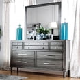 thumbnail image 2 of Bowery Hill 2-Piece 7-Drawer Transitional Wood Dresser and Mirror in Gray, 2 of 6