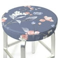 thumbnail image 3 of Bingfone12 inch Padded Round Bar Stool Cover Cushion with Elastic Fabric Round Chair Seat - Watercolor Flowers Butterfly, 3 of 7