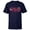Navy, variant on Disney Mickey & Minnie Valentine's Day 2026 Script Logo Trip - Short Sleeve T-Shirt for Kids - Customized-Royal