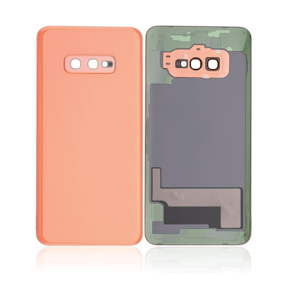 Replacement Back Cover With Camera Lens Compatible For Samsung Galaxy S10E (Flamingo Pink)