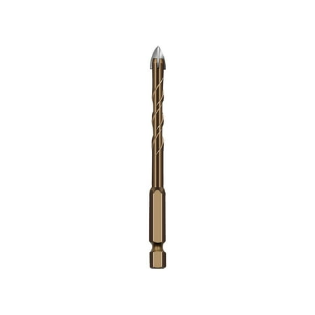 

Gyedtr Spring Home Decor Cross Four Blade Drill Bit Ceramic Tile Hexagonal Handle Brick Wall Cement Ceramic Perforated Drill