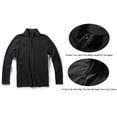 thumbnail image 6 of MLANM Men's Long Sleeve Polo Shirts Quarter-Zip Casual Slim Fit Mock Neck Basic Designed Cotton Shirts, 2XL Black, 6 of 8