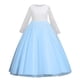 thumbnail image 1 of Vestido Para Niñas Ropa Para Niñas Bebés Vestido Para Niños Vestido De Princesa De Manga Larga Vestido Largo Azul Odeerbi LM103-1908, 1 of 5