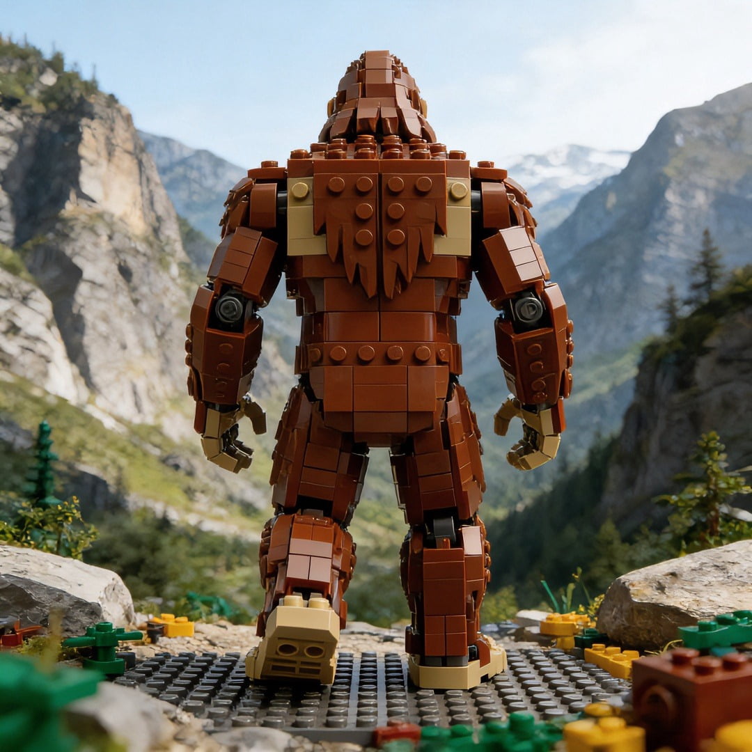 PIKACHY Gorilla Bigfoot Building Block Set Plastic Construction Toy Compatible With Major Brand Blocks 800 Pieces DIY Model Kit