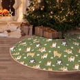 thumbnail image 6 of KLL Shiba Inu Dog And Flower Christmas Tree Skirt 48" ,Party Decorations Farmhouse for Christmas Decorations Holiday Party, 6 of 6