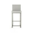 thumbnail image 2 of Amisco Derry 26 In. Counter Stool - Light Grey Polyester / Grey Metal, 2 of 9