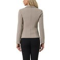 thumbnail image 4 of INSPIRE CHIC Women's Work Blazer Lapel Collar Long Sleeve Jacket Suit Blazer M Camel, 4 of 7