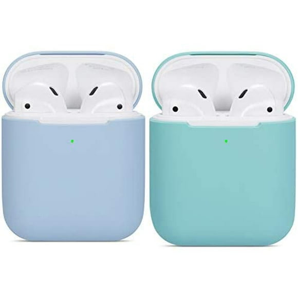 Compatible Airpods Case, 2 Pack Protective Ultra-Thin Soft Silicone Shockproof Non-Slip Protection Accessories Cover