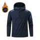 thumbnail image 1 of pstuiky camisas de manga larga para hombre, Sudadera con capucha de manga larga de terciopelo de color liso para hombre top de hombre m, 1 of 9