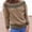 Khaki, variant on NMMUED Womens Fair Isle Sweaters Loose Sweaters for Women Womens Crew Neck Sweater Crewneck Sweater Women Womens Pullover Sweaters Long Sleeve Sweaters for Women Knitted Tops for Women Dark Blue L
