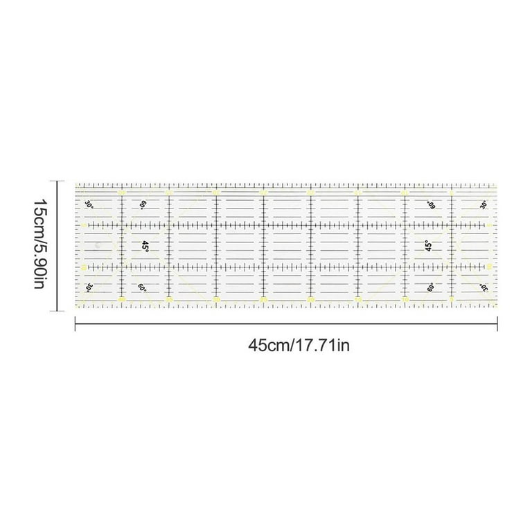 IMSHIE Quilting Rulers Rulers For Quilting And Sewing Madam Sew Seam Guide  Ruler Sewing Notions & Supplies Double Colored Grid Lines For Easy  Precision Cutting relaxing 