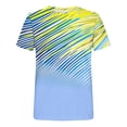 thumbnail image 5 of Rvwovn Men's Athletic T-Shirt, Short Sleeve Quick Dry Tee with Geometric Print for Gym & Running, 5 of 5