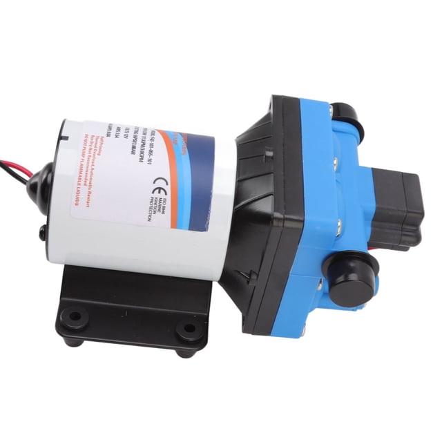12V RV Water Pump, Self Priming Large Pump with Anti Rust Iron Plate, Overload , Reliable Performance for Marine Yacht, Courtyard, and Household Water Supply