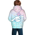 thumbnail image 6 of Sanrio Cinnamoroll Kids' Hoodie 3d Print Sweatshirt Soft Pullover Hooded With Big Pockets Fans Gifts For Boys Or Girls Small, 6 of 7