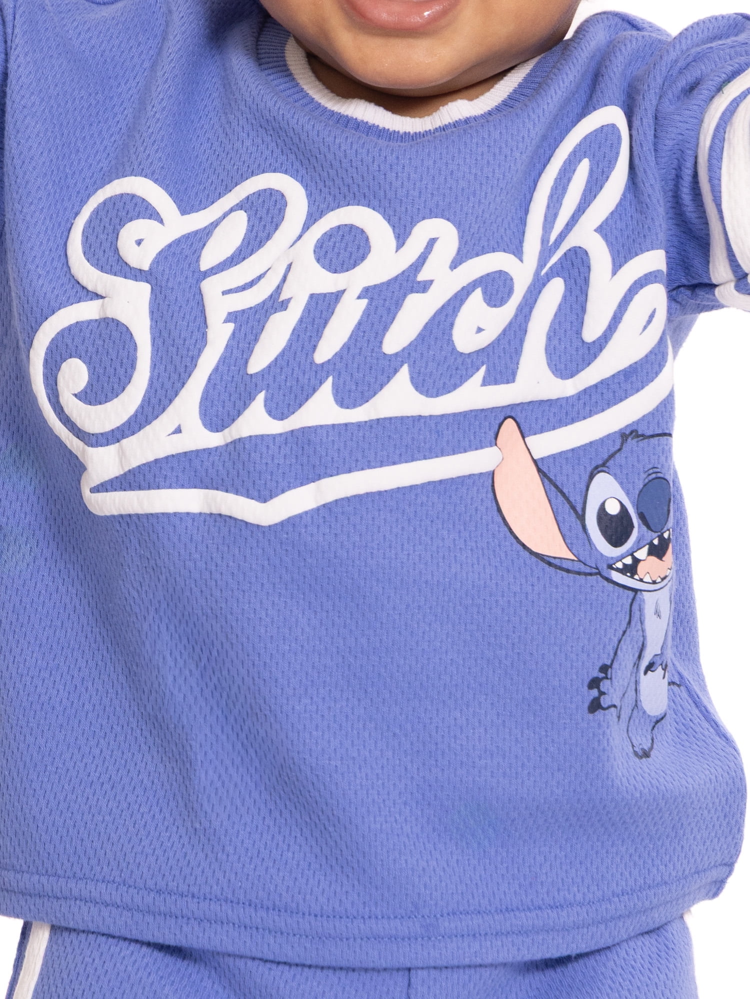 Stitch Baby Boys Athletic Graphic Tee and Shorts Set, 2-Piece, Sizes 0/3M-24M