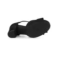 thumbnail image 5 of BLISSFUL STEP Women's Shoes Mary Janes Platform Pumps T-Strap Block Heel Round Toe Bow Decor Casual Shoes Black 11, 5 of 7