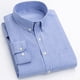 thumbnail image 2 of Blusa de manga larga para hombre Camisa informal juvenil con estampado de rayas verticales y solapa fina para ir de compras a la oficina, 2 of 5