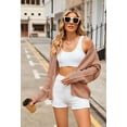 thumbnail image 4 of Pink Queen Chunky Knit Full Zipper Long Sleeves Hoodie Cardigan, Women's S-XL, 4 of 9
