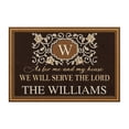 thumbnail image 1 of Wefuesd Personalized Elegant Family Home Serve The Lords Doormat, Rugs For Living Room, Room Decor, Home Decor, 1 of 8