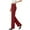 Wine, variant on Women's Work Dress Pants Wide Leg Business Casual Slacks Stretchy Pull on High Waisted Office Trousers with Pockets