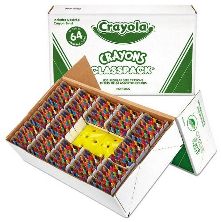 Classpack Regular Crayons, Assorted, 13 Caddies, 832/Box Classpack Regular Crayons, Assorted, 13 Caddies, 832/Box
