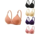 thumbnail image 4 of XFLWAM Womens Breathable New Air Bra Underwear Seamless High Support Ultra Bralettes Padded No Underwire Front Closure Bras, 4 of 4