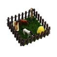 thumbnail image 4 of Casa de muñecas Granja Caballo Juguetes educativo con cerca Hada Jardín Miniatura Caballo Estable Juego Juguetes para Niñas DIY Juguete cerca marrón CUTICAT Juego de establo de caballos, 4 of 8