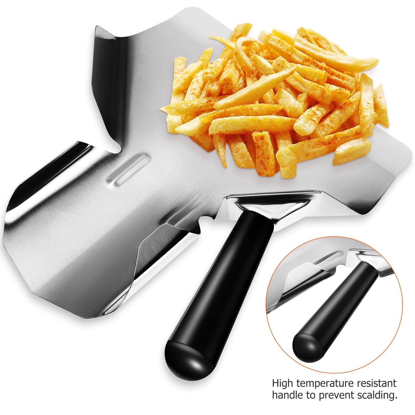 Popcorn Machine Scoop Stainless Steel French Fry Popcorn Scoop ...