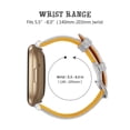 thumbnail image 3 of Leather Bands Compatible with Fitbit Versa 3/ Sense  Bands Narrow Luxury Leather Sport Strap Replacement Women Men Watch Band Accessories for Versa 3/Sense Smartwatch,Silver, 3 of 5