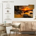 thumbnail image 5 of Elephant Stock Lake Tahoe Twilight Wall Art - Horizontal Canvas Wall Art - Living Room Wall Decor - Nature Canvas - Orange And Gray Decor - 12" x 8", 5 of 8