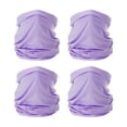 thumbnail image 1 of Uxcell Neck Gaiter, 4 Pack Breathable Cooling Face Cover Scarf for Cycling Running, Light Purple, 1 of 7