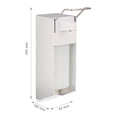 thumbnail image 2 of dispensador europeo de 500 ml, dispensador de jabón para montaje en pared, dispensador de desinfectante, mecanismo de soporte, blanco, 2 of 5