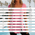 thumbnail image 3 of Only Moment Versatile Fashion Top Polyurethane fiber Square Collar Women's Short Sleeve Tops Lightweight Casual Pullover Tops Blue,4XL, 3 of 5