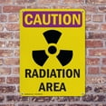 thumbnail image 4 of (2 Pack) Radiation Area With Symbol OSHA Caution Radiation Sign 18 Inch X 24 Inch Plastic Sign, Weather Resistant, UV Protected for Workplace, Business, and Construction Site, Made in, 4 of 8