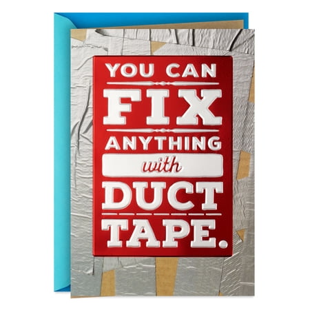 Hallmark Funny Father's Day Card (Duct Tape and Curse Words Can Fix Anything)