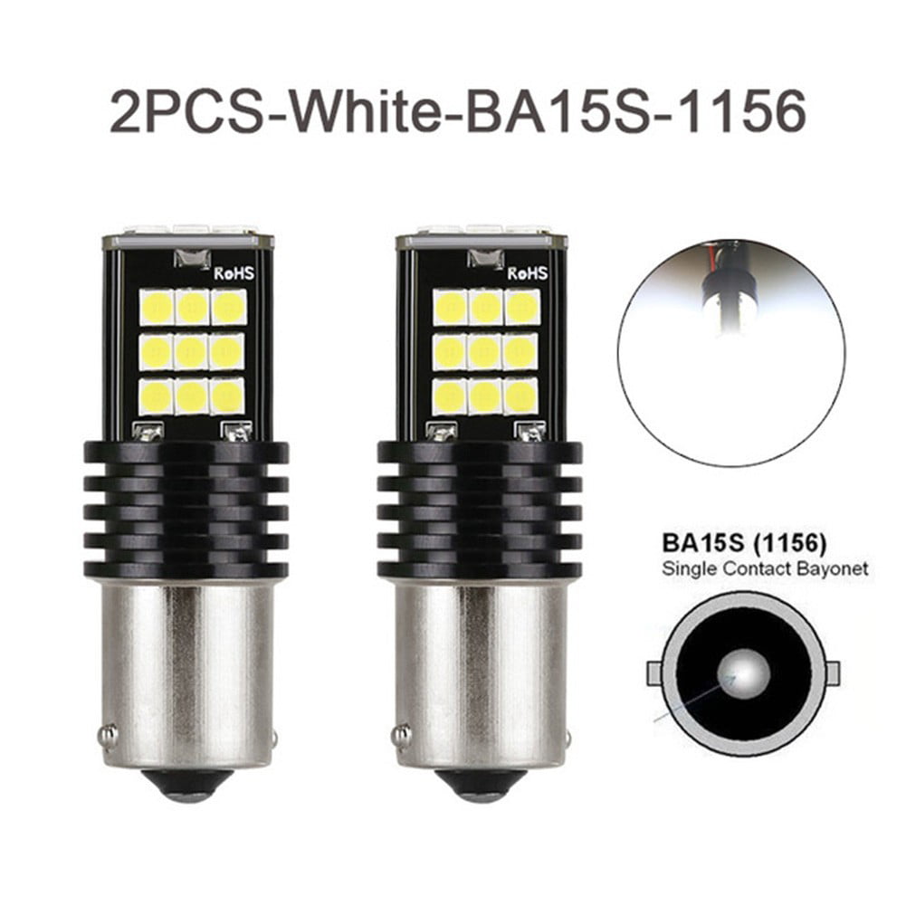 2x 1156 BA15S P21W COB Yellow LED Turn Signal Light Reverse Backup Lamp Bulb 12V 