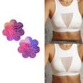 thumbnail image 2 of 20 Pairs Colorful Fish Scales Nipples Stickers Pasties Adhesive Nipple Covers Breast Petals for Women, 2 of 9