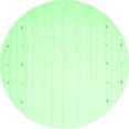 thumbnail image 1 of Ahgly Company Indoor Round Solid Emerald Green Modern Area Rugs, 4' Round, 1 of 4