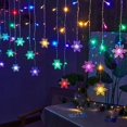 thumbnail image 5 of Guirnalda de luces LED con forma de copo de nieve para decoración navideña, 8 modos, enchufe europeo, para jardín, Año Nuevo 2025, 5 of 5