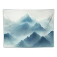 thumbnail image 5 of Patifu Mountain Tapestry Wall Mountains in Fog Landscape Tapestry Wall Art Bed Tapestry  Tapestry Present for Families 40x60inch, 5 of 6