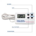 thumbnail image 4 of Digital Refrigerator Thermometer Indoor Outdoor Fridge Freezer Thermometer with 2 Sensor and Alarm for Home Restaurant, 4 of 8