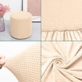 thumbnail image 4 of Qiopertar Stretch Round Stool Cover, Soft Waterproof Ottoman Slipcover with Elastic Edge, Machine Washable Protector for Vanity Bedroom Living Room, 4 of 6