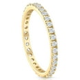 thumbnail image 2 of Pompeii 1/2 Ct Diamond Eternity Ring 10k Yellow Gold Womens Stackable Anniversary Band, 2 of 5