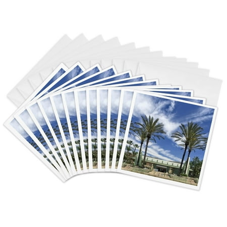 3drose, Burbank California Train Station, 12 Greeting Cards with Envelopes