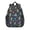 Alien UFO Deep, variant on Alien Peace Sign Iridescent Pattern Backpack for School, Cute School Bag with Adjustable Shoulder Straps and Padded Back, 15"x11.42"x5.5"