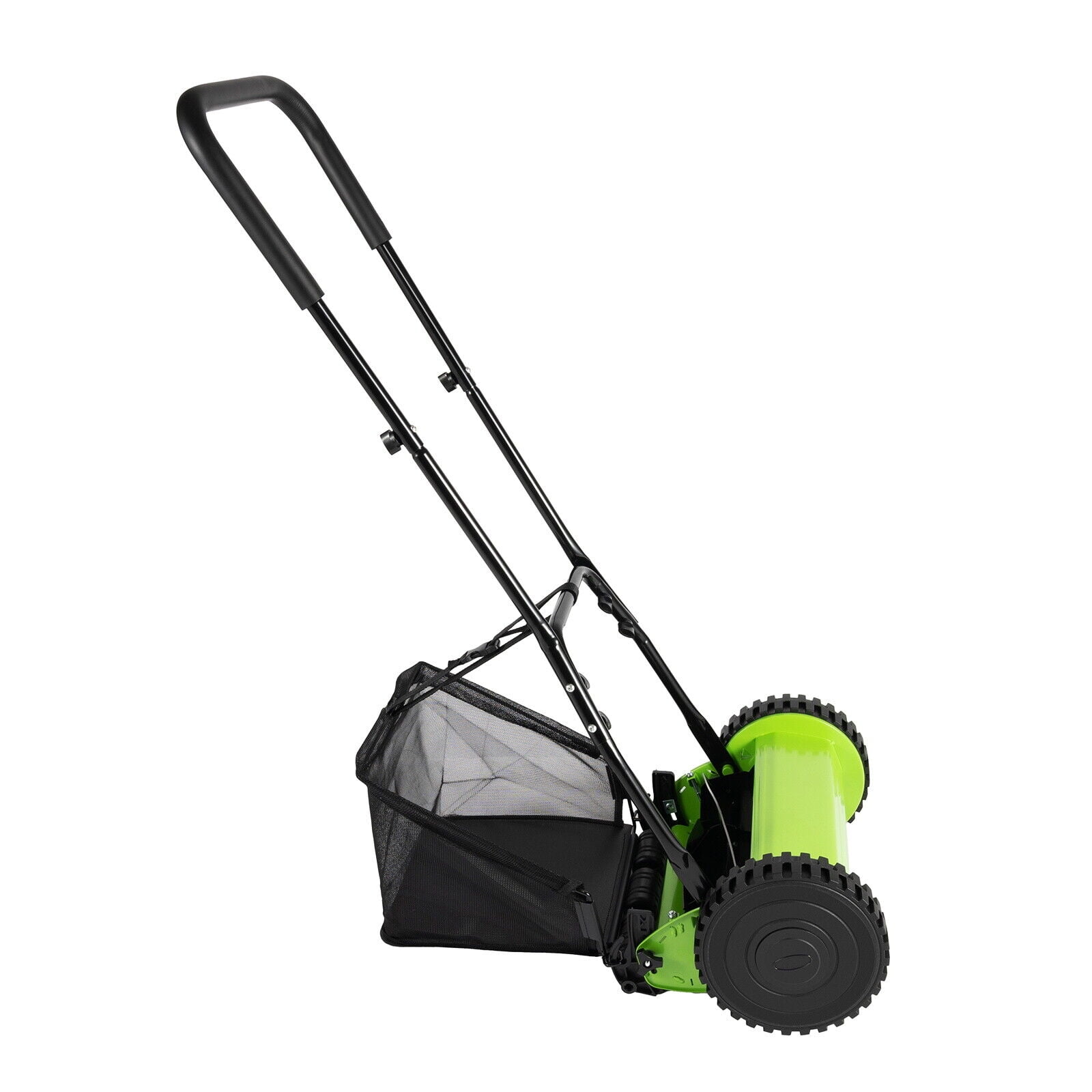 Adjustable Height Lawn Mower 11.81-inch Cutting Width Manual Lawn Mower Capacity of The Grass Catcher With a Sling 6 Gallons