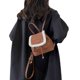 thumbnail image 5 of Mochila de diseño de nicho, bolso de cubo de moda retro para mujer, mochila pequeña peluda, 5 of 6