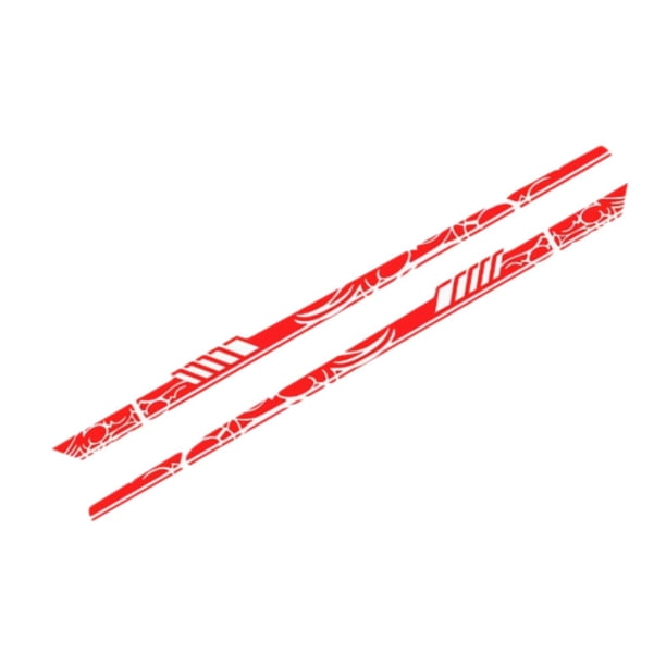 2 pegatinas para coche, fácil instalación, 240 cm, para vehículos recreativos, camiones, autobuses y otros vehículos. Rojo