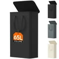 thumbnail image 2 of Lifewit 65L Slim Laundry Hamper, Small Laundry Basket with Lid, Dirty Narrow Collapsible Clothes Storage with Easy Carry Extended Handles, Tall Hampers for Bedroom Laundry Room, Black, 1 Pack, 2 of 9